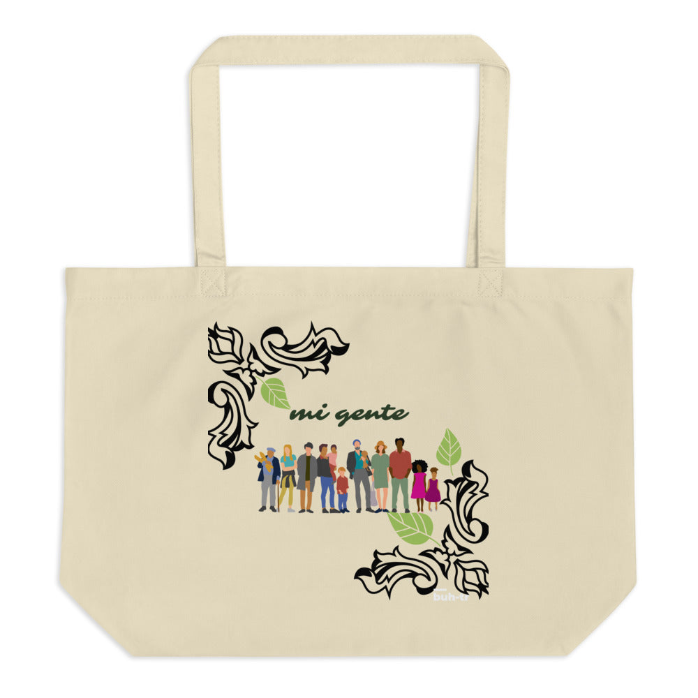 Mi gente Large organic tote bag