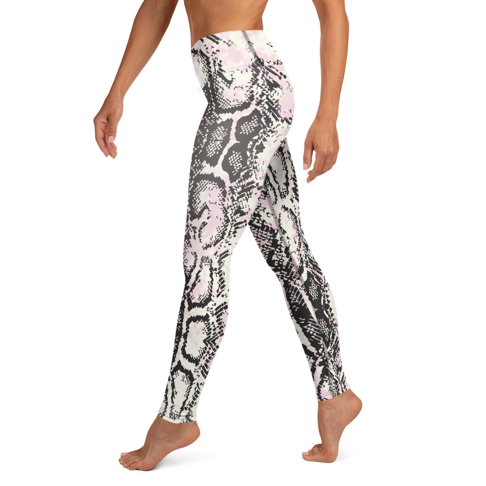 Snake-print Yoga Leggings