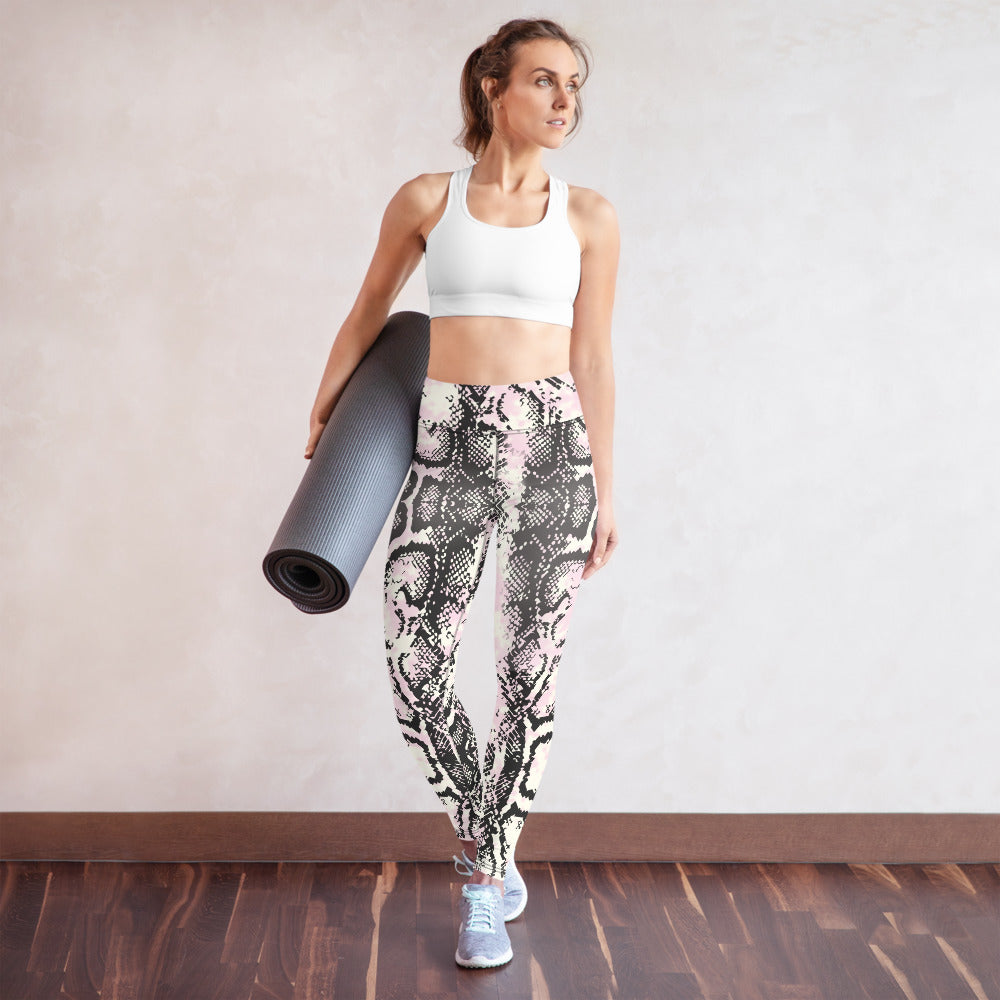 Snake-print Yoga Leggings