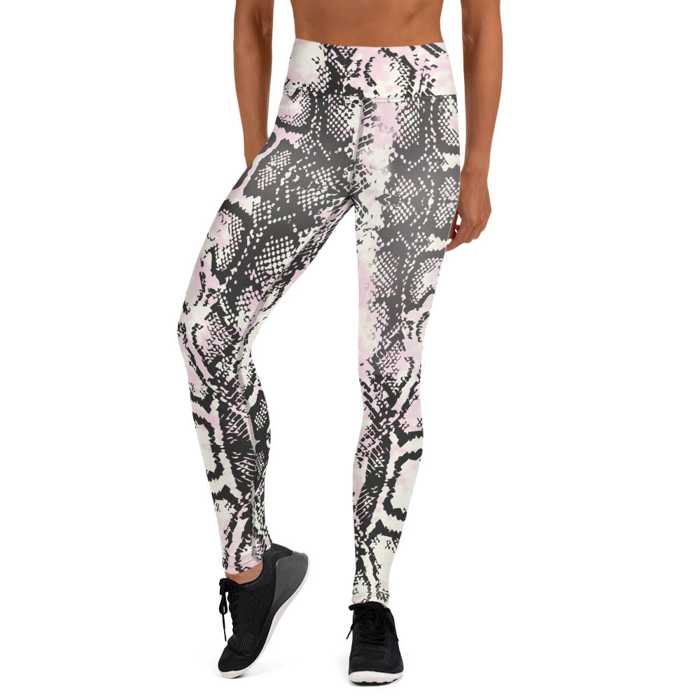Snake-print Yoga Leggings