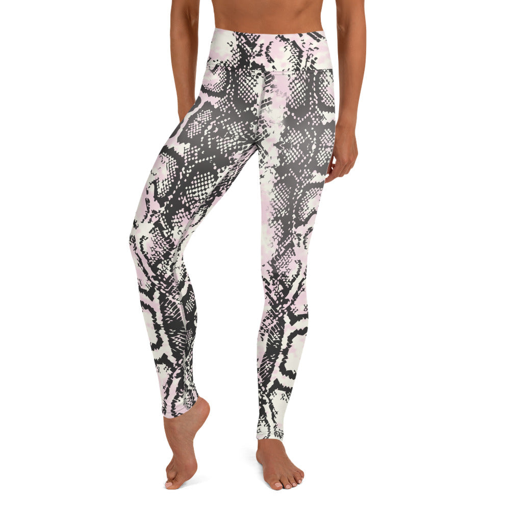 Snake-print Yoga Leggings
