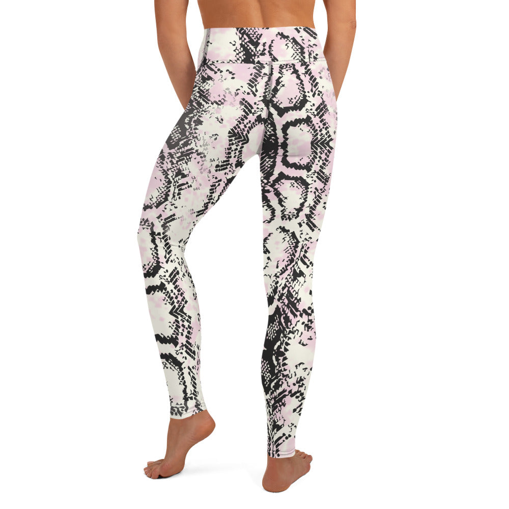 Snake-print Yoga Leggings