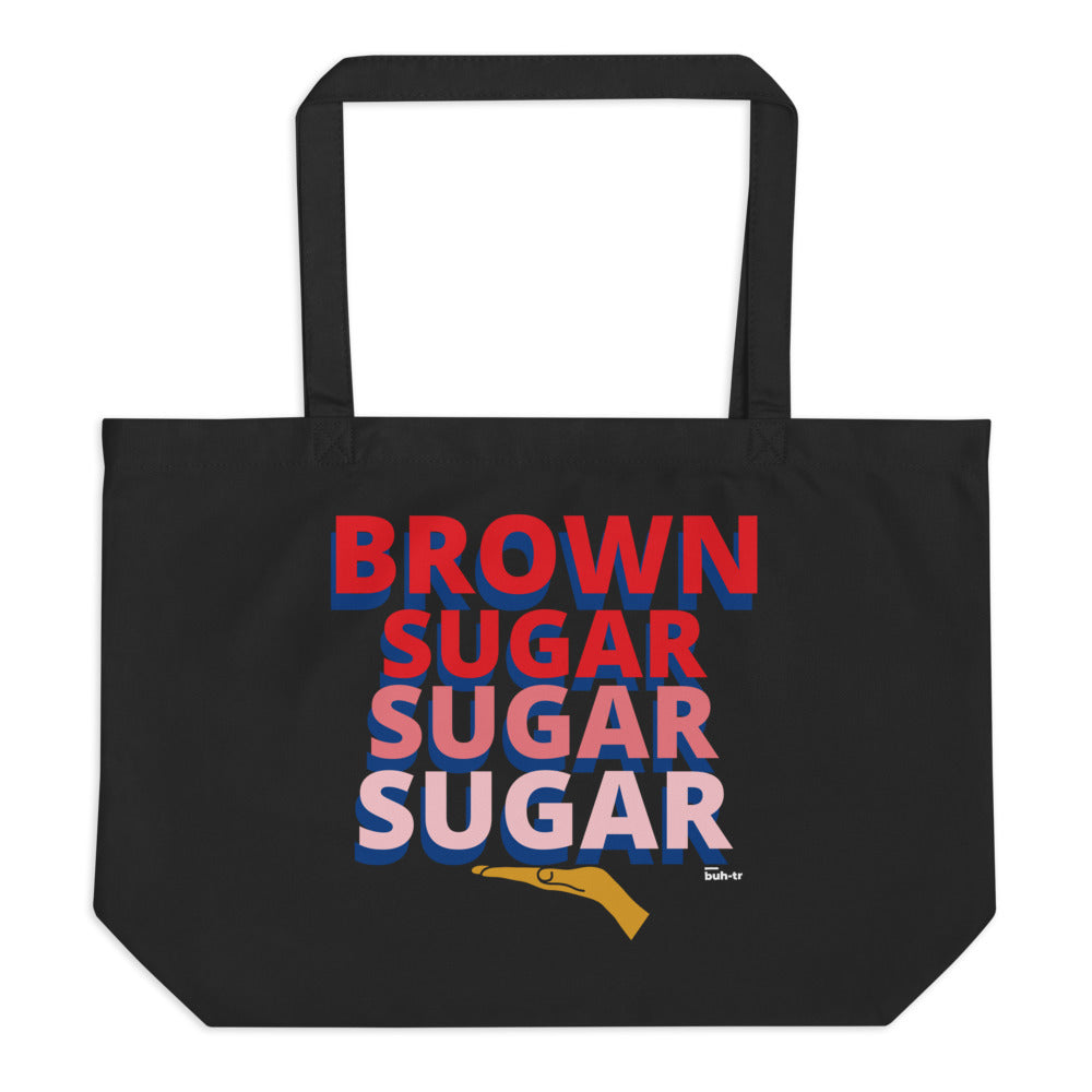 Brown Sugar Large organic tote bag